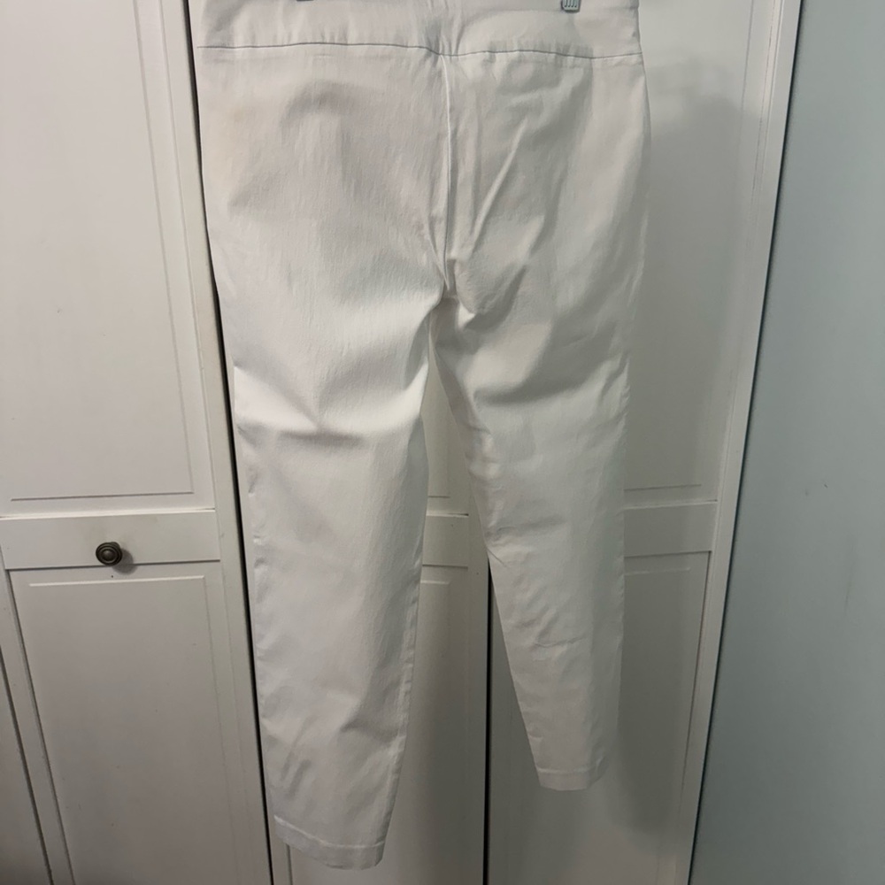 Alfani Women's Straight Leg Pants - White EUC Size 14 - Picture 2 of 3